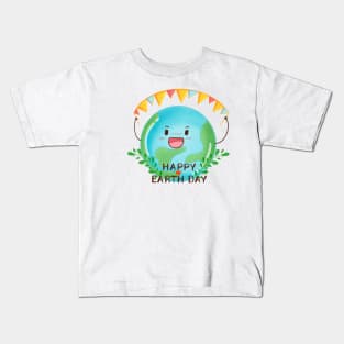 Happy earth day Kids T-Shirt